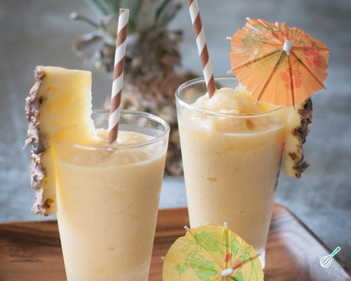 Batida de abacaxi com leite condensado