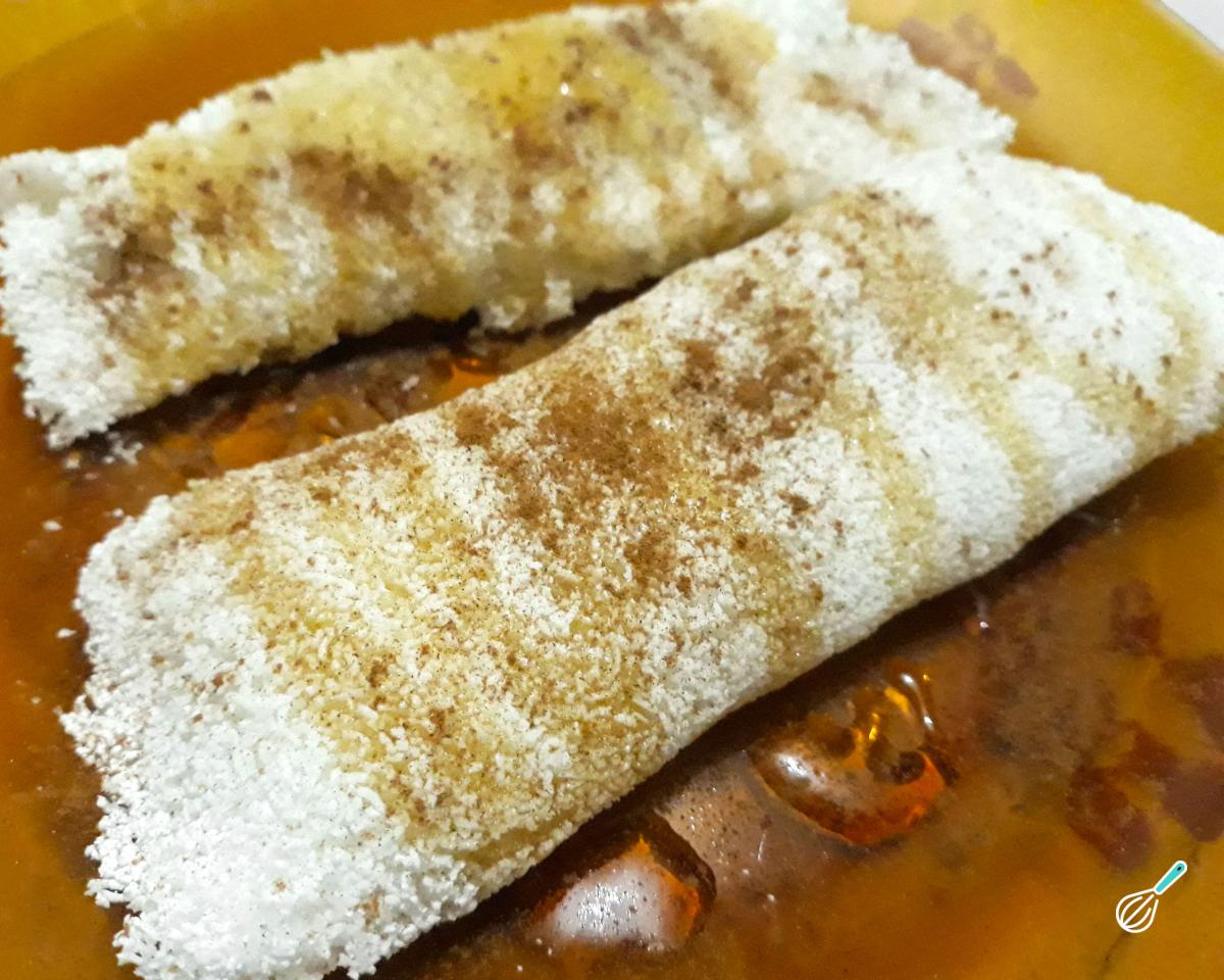 Receita de Beiju de tapioca com banana da terra