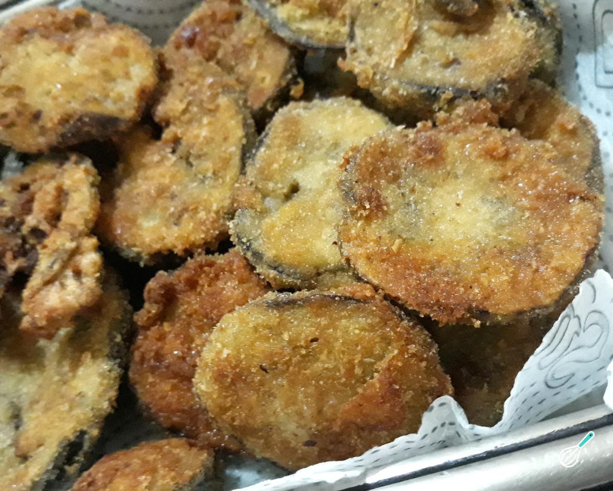 Receita de Berinjela frita à milanesa