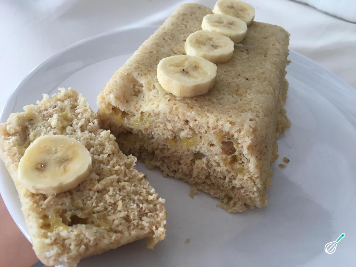 Receita de Bolo de banana light no microondas
