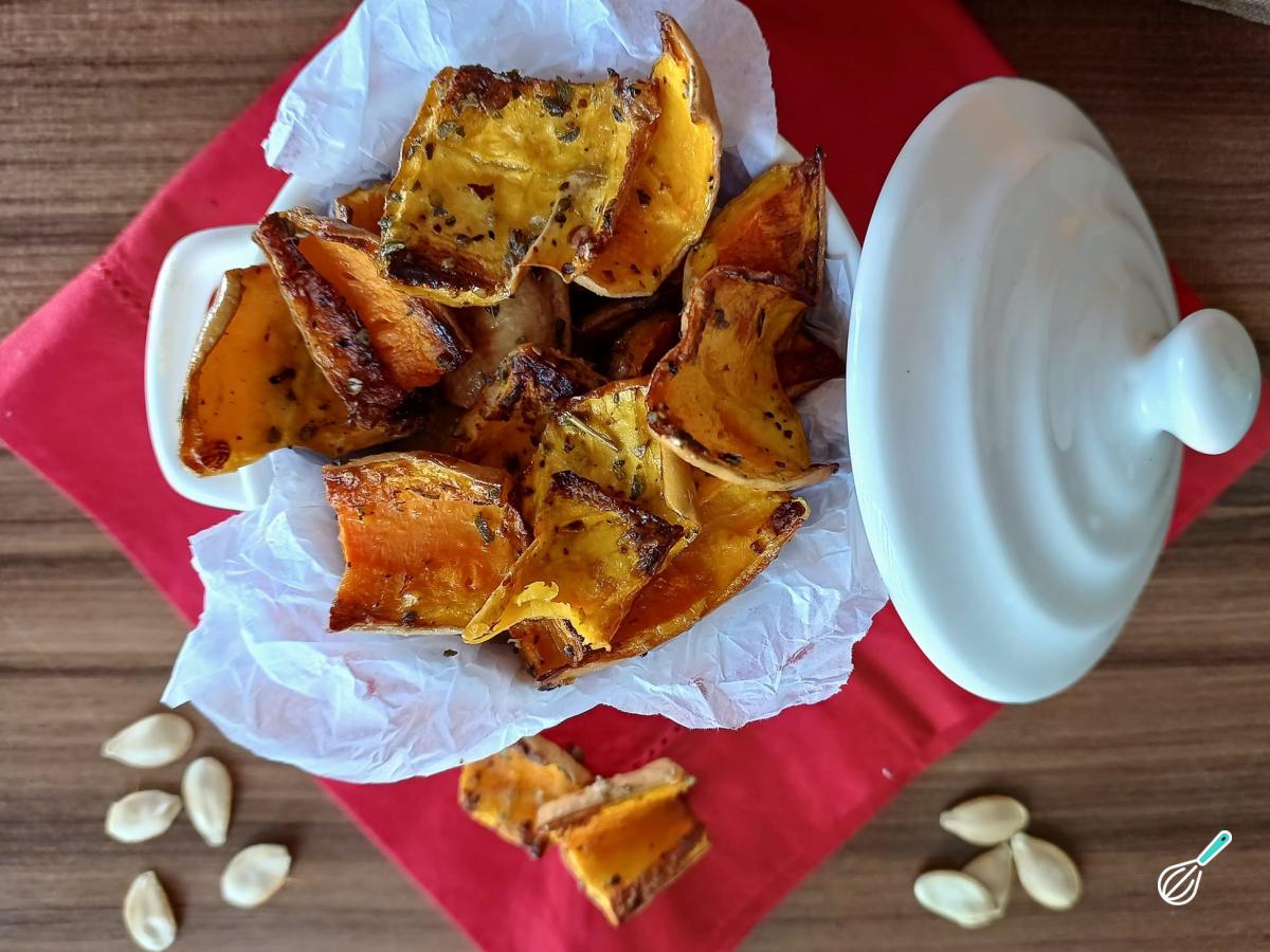 Receita de Chips de casca de abóbora