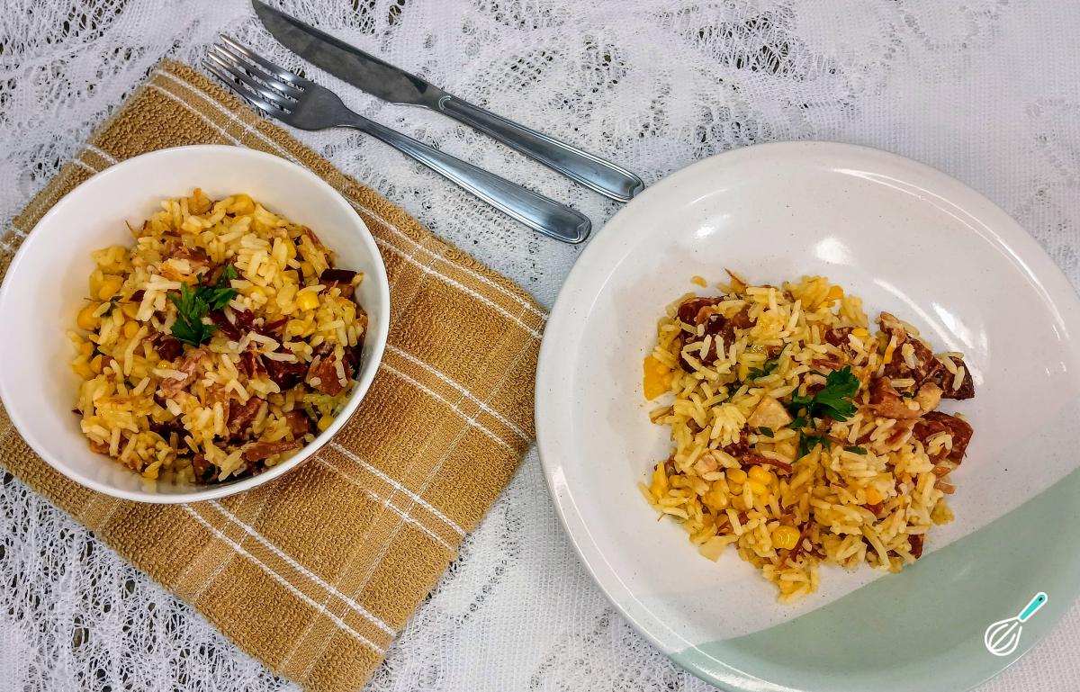 Receita de Arroz com carne de sol