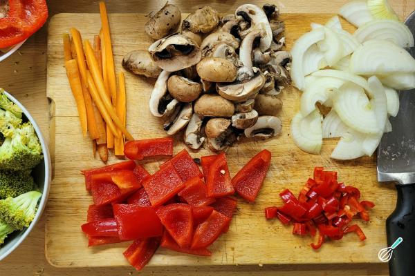 Receita de Frango Kung Pao - Passo 2