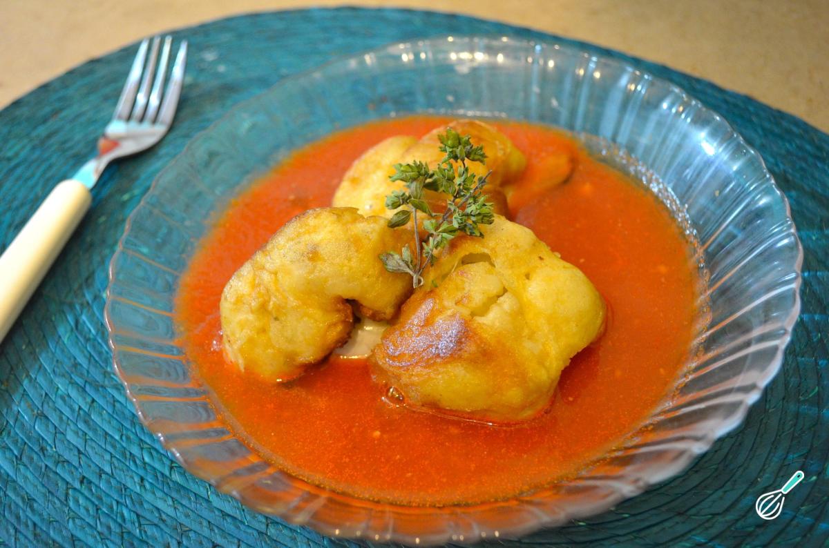 Receita de Couve-flor à milanesa com queijo
