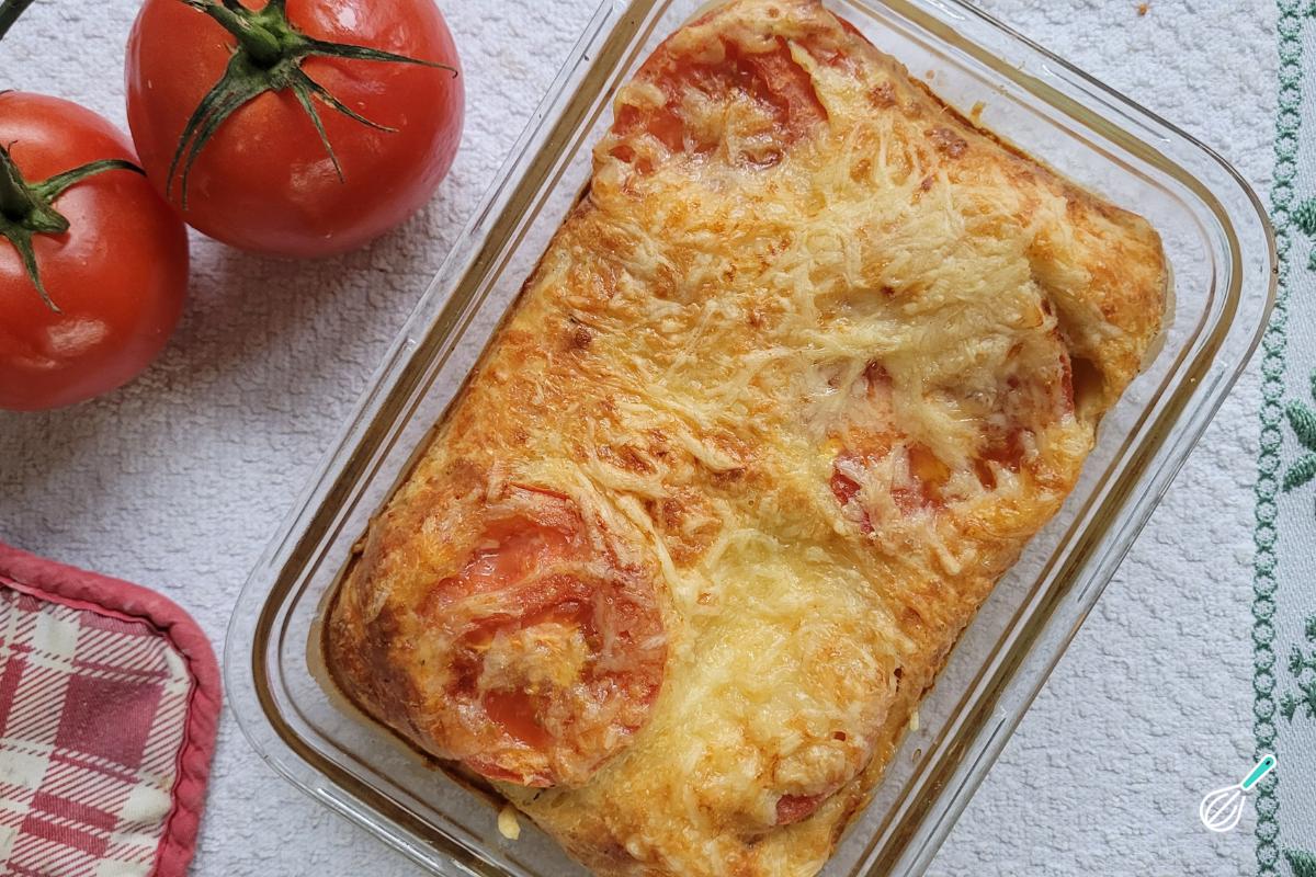 Receita de Torta de tomate com queijo