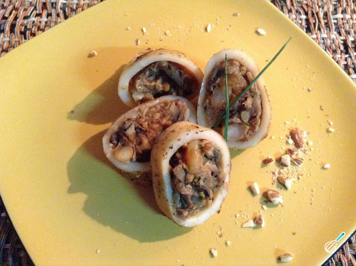 Receita de Lulas recheadas com camarão fácil