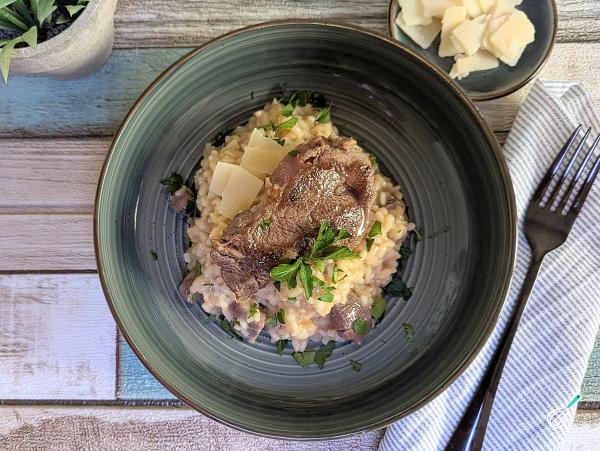 Receita de Risoto de filé mignon e parmesão - Passo 11