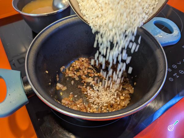 Receita de Risoto de filé mignon e parmesão - Passo 5