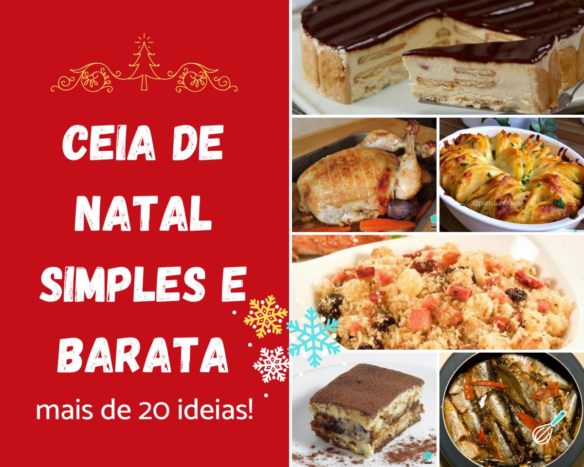 Ceia de Natal simples e barata