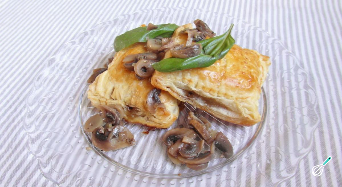 Receita de Folhado de cogumelos