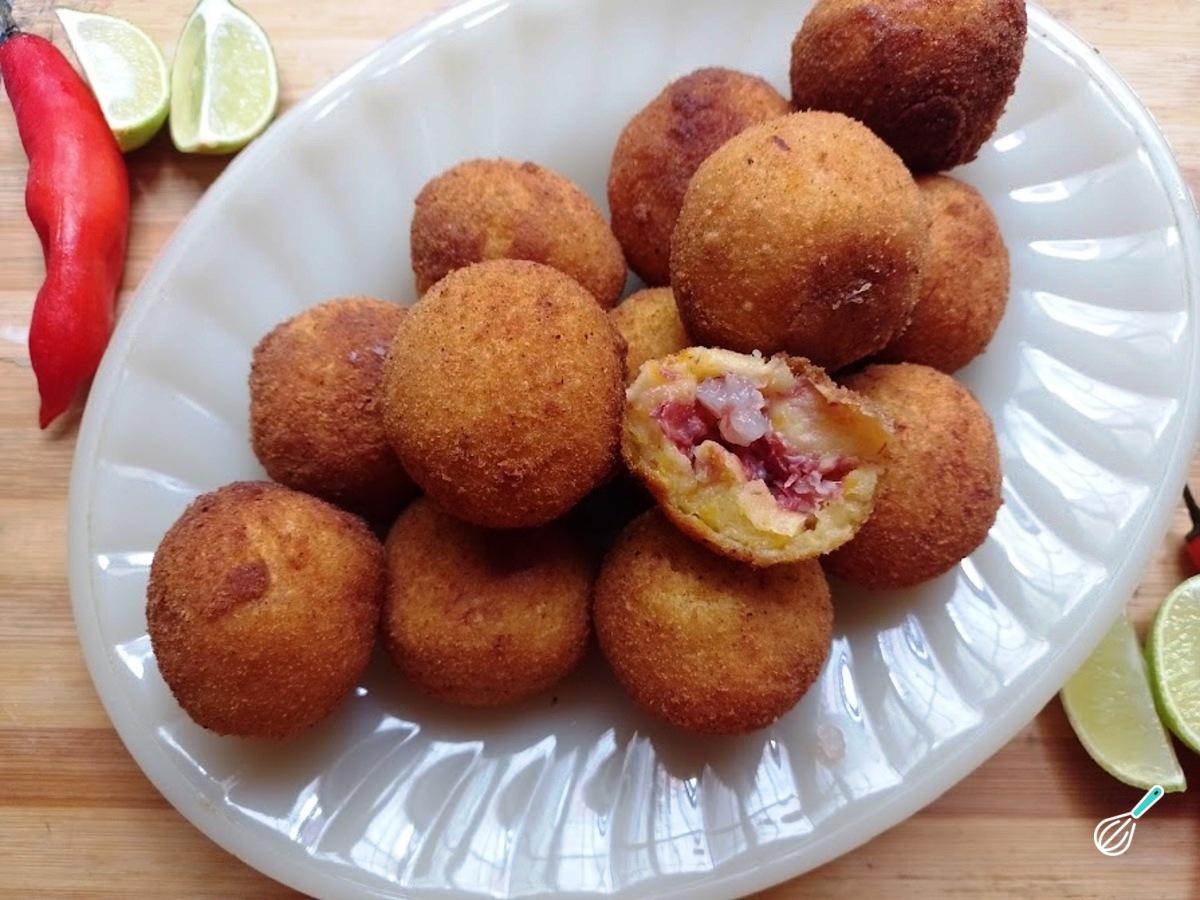 Receita de Bolinho de abóbora com carne seca