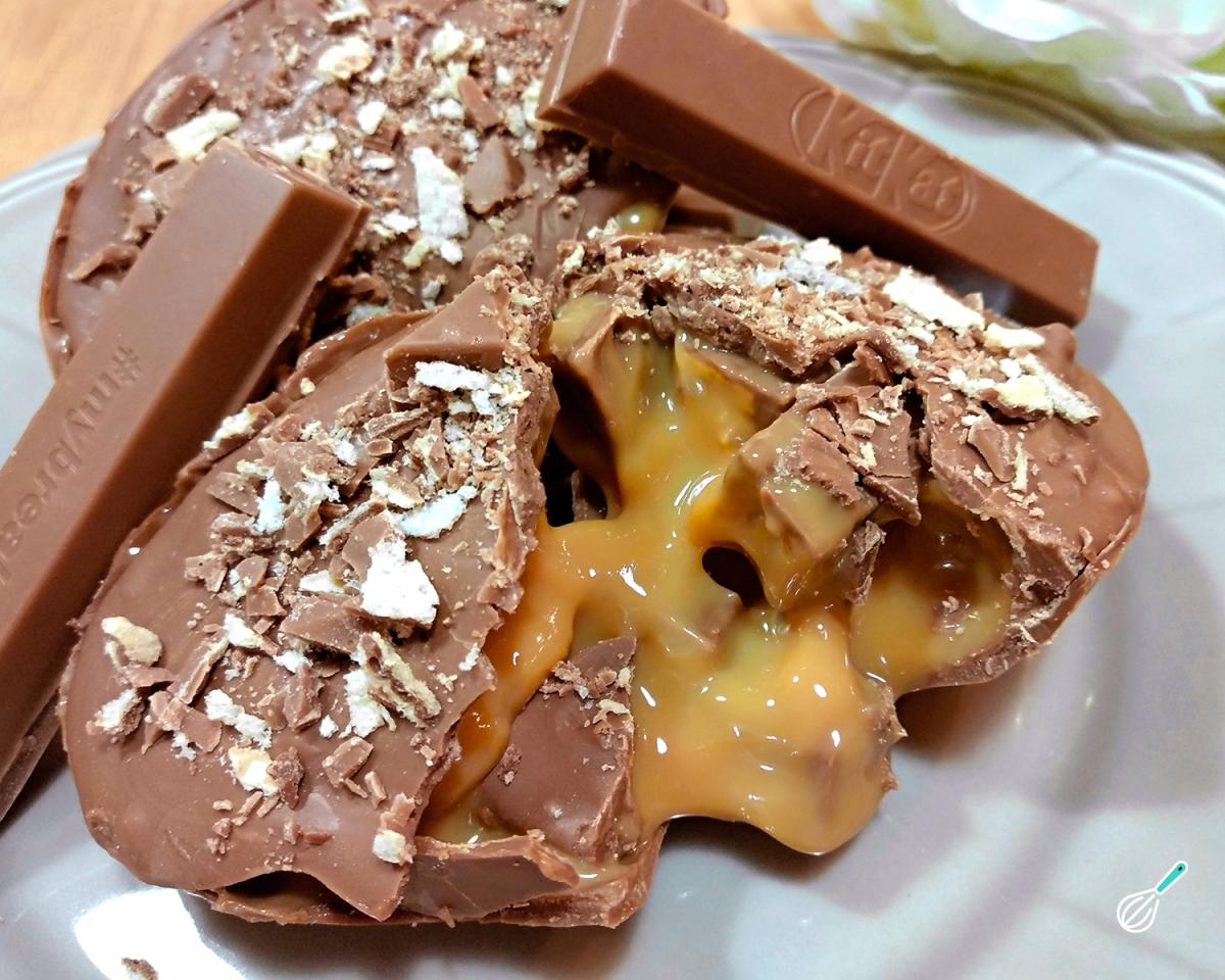 Receita de Ovo de Páscoa caseiro de Kit Kat