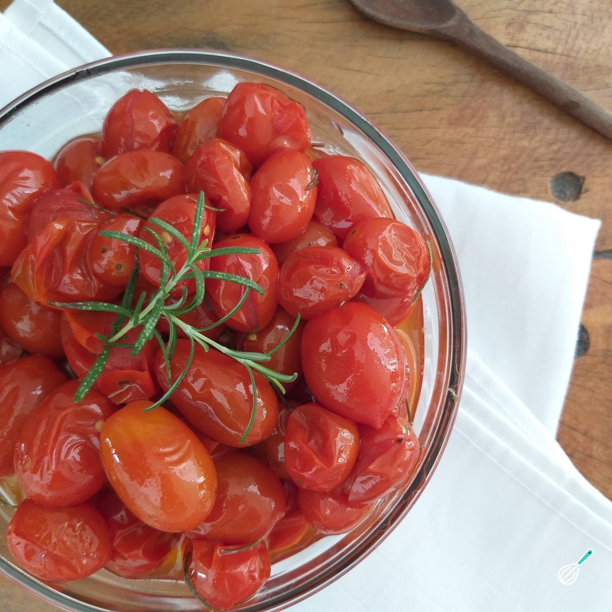 Receita de Tomate cereja confit