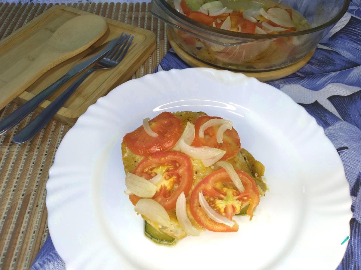 Receita de Peixe no forno com legumes