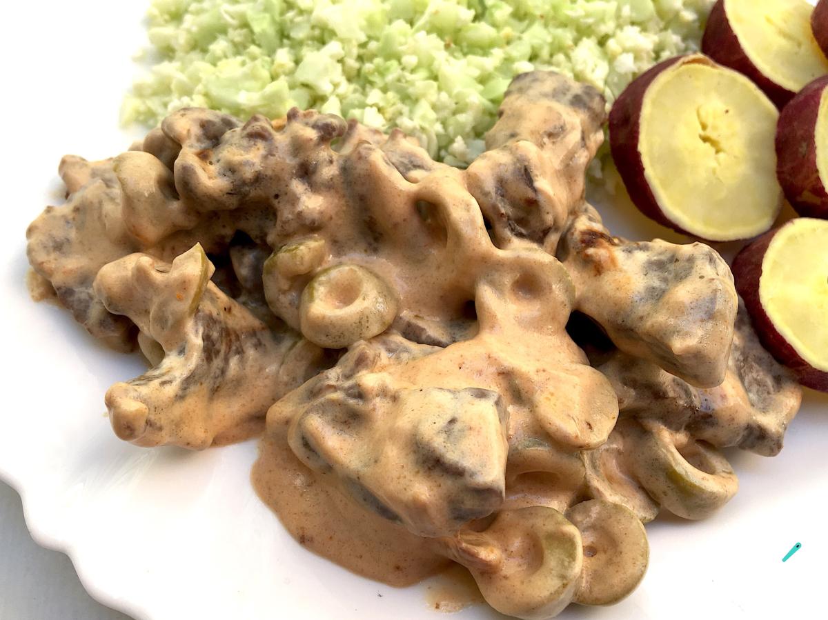 Receita de Strogonoff de carne simples com catchup