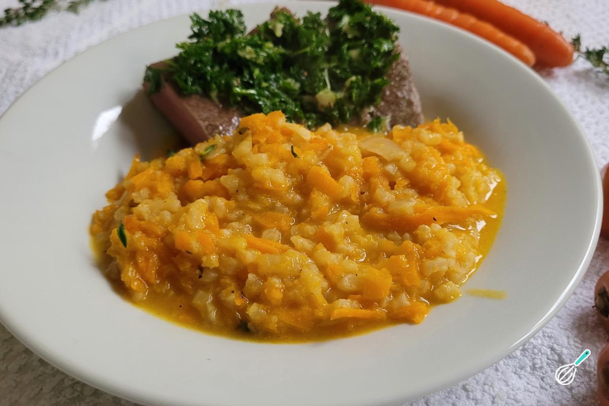 Receita de Risoto de cenoura