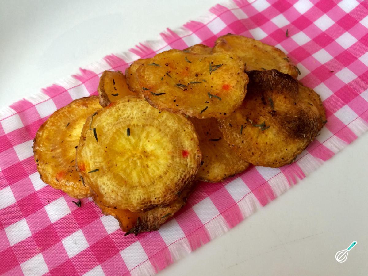 Receita de Chips de batata doce