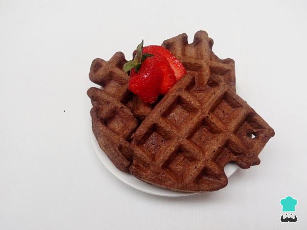 Receita de Waffle de chocolate simples - Passo 5