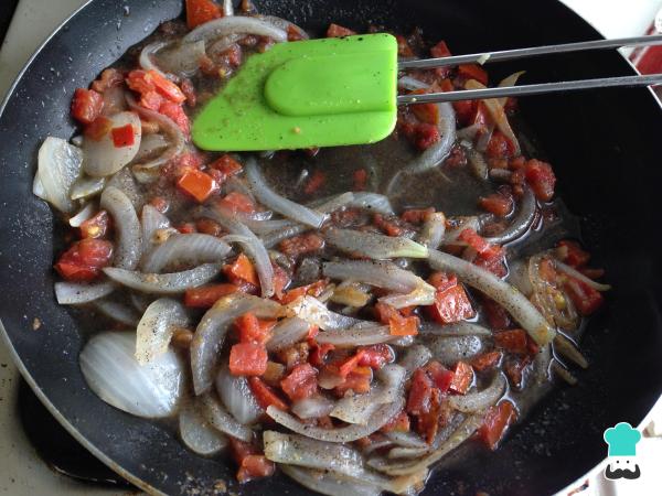 Receita de Deliciosas lulas na sua tinta - Passo 5
