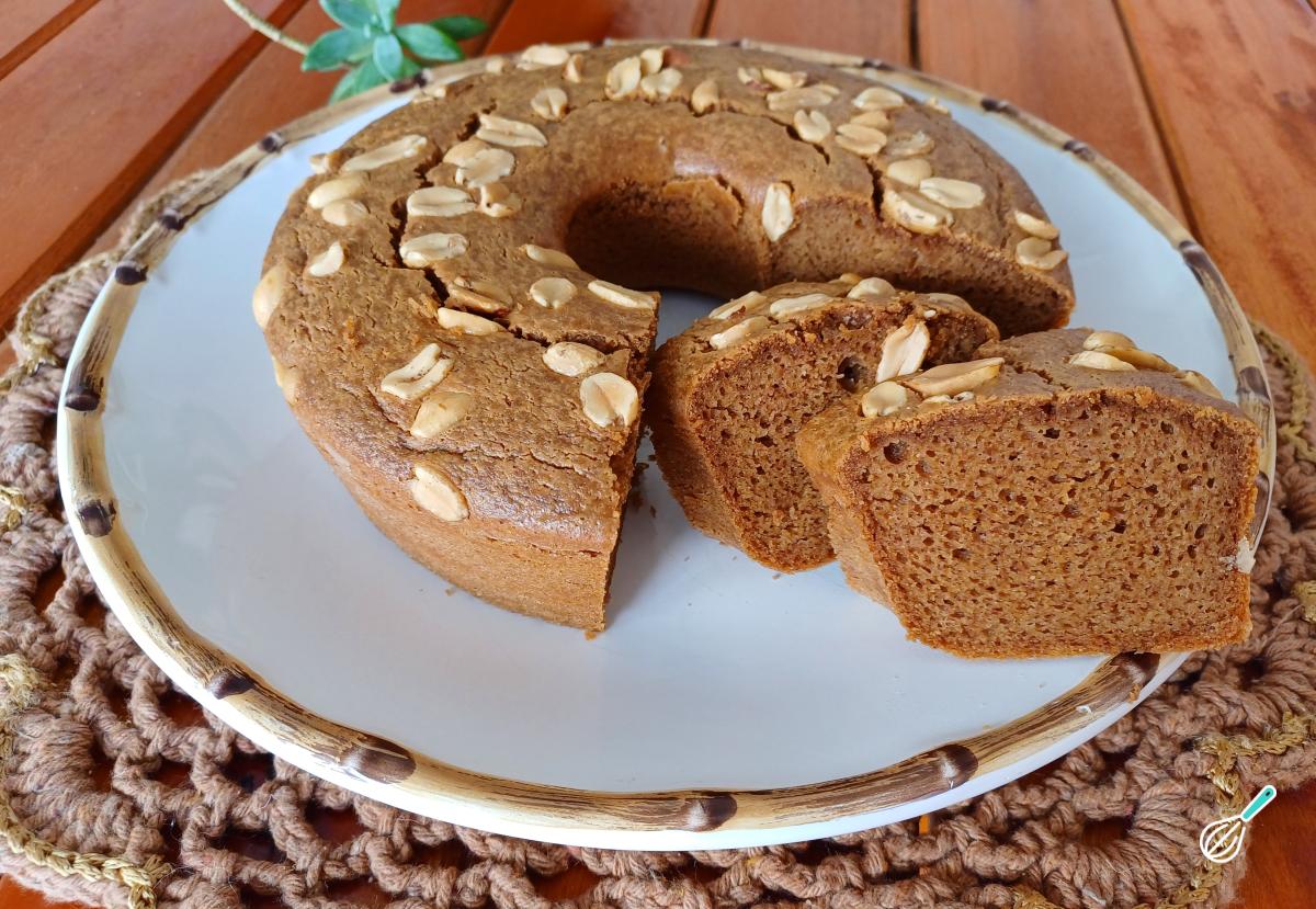 Receita de Bolo de amendoim três ingredientes
