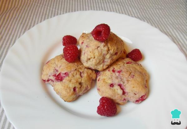 Receita de Scones de framboesa