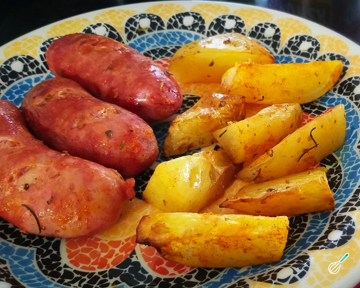 Receita de Batata frita com calabresa na AirFryer