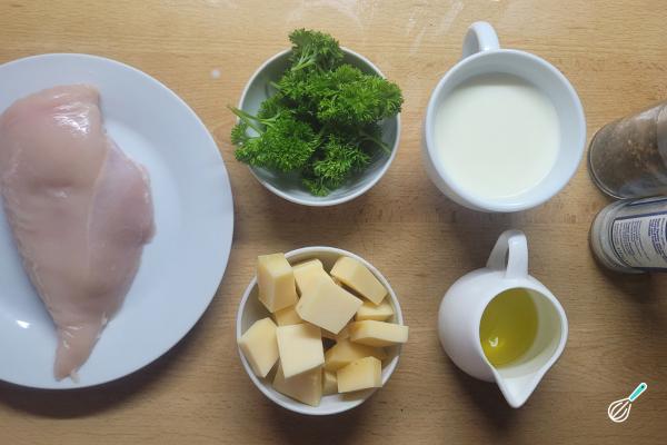 Receita de Frango ao molho de queijo - Passo 1