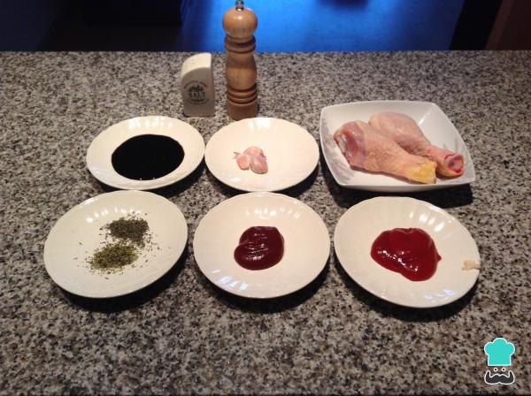 Receita de Coxas de frango em molho picante - Passo 1