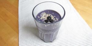 Smoothie de melancia e amora