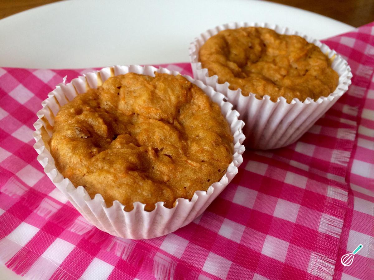 Receita de Cupcake de cenoura vegano