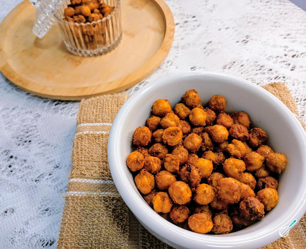 Receita de Snack de grão de bico na air fryer