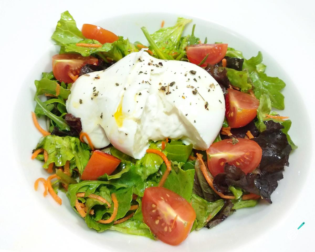 Receita de Salada com queijo burrata
