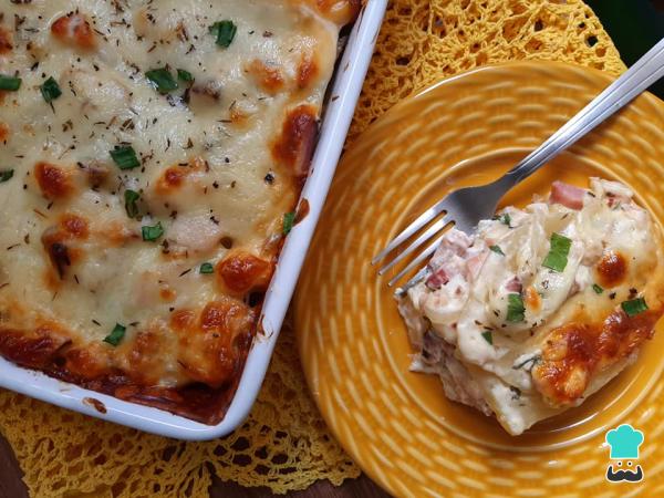Receita de Batata gratinada com bacon e requeijão