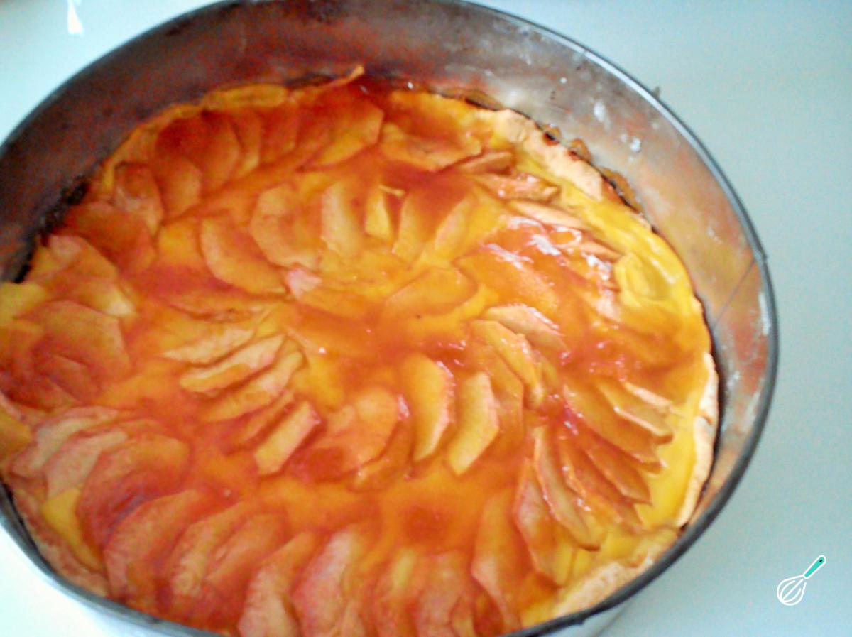 Receita de Torta de maçã com creme de baunilha