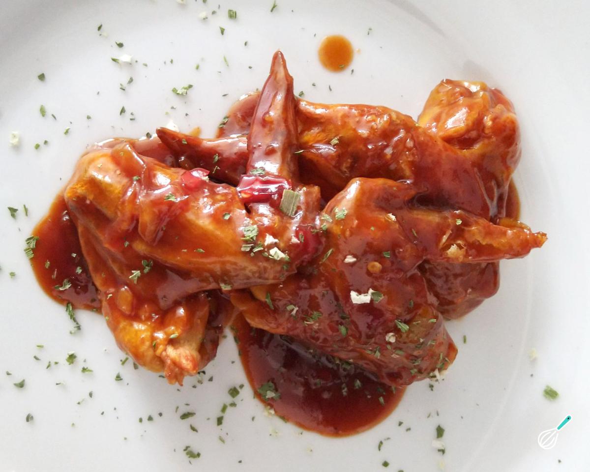 Receita de Asa de frango com molho barbecue