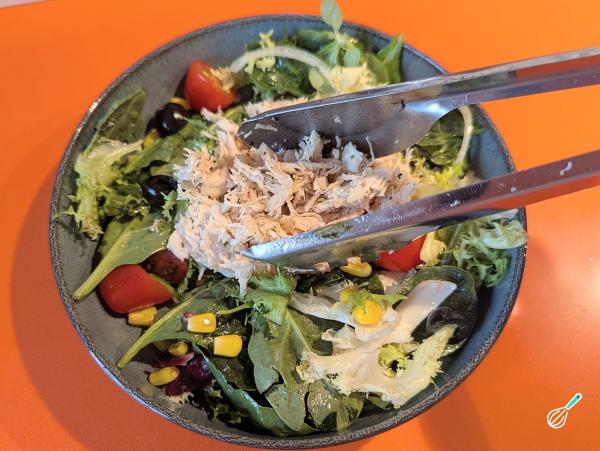 Receita de Salada com frango desfiado - Passo 7