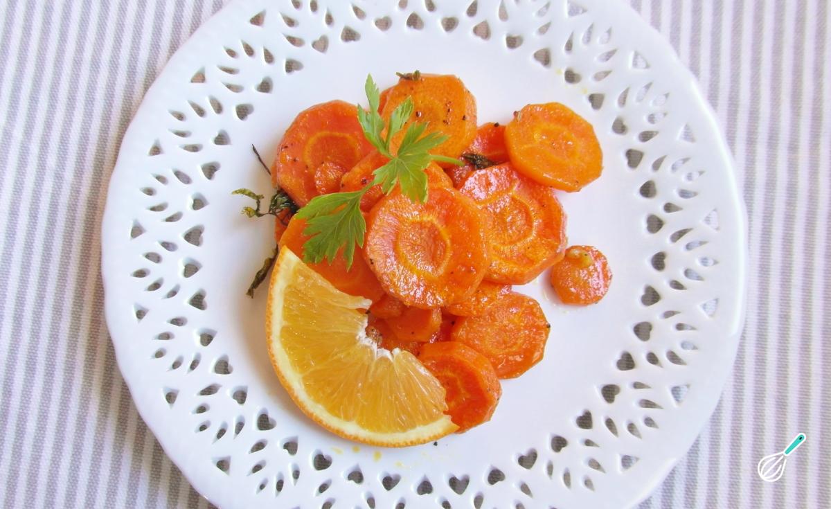 Receita de Cenoura assada com laranja
