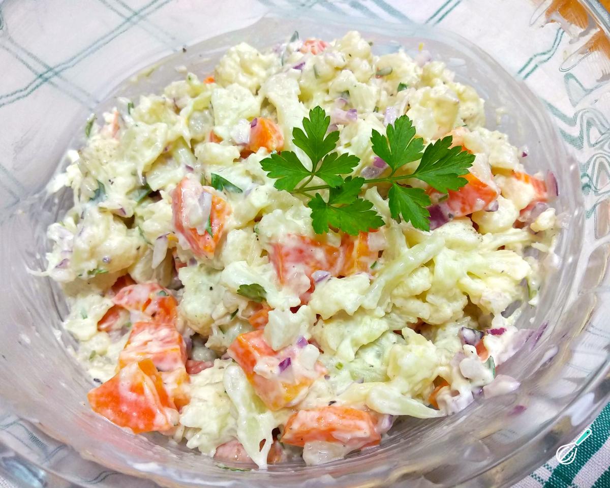 Receita de Couve flor com maionese simples