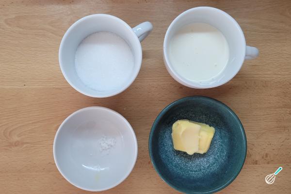 Receita de Caramelo salgado para recheio - Passo 1