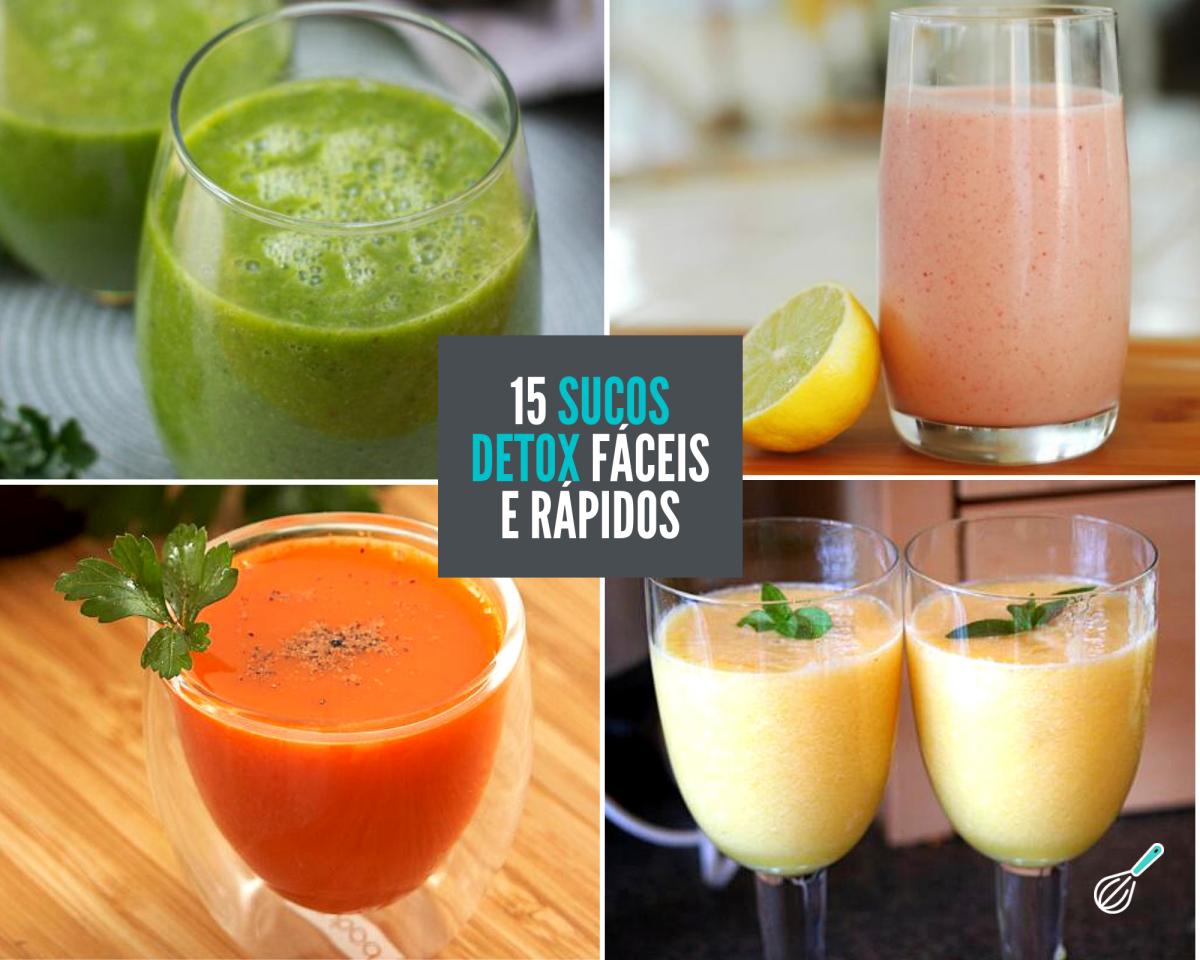 Suco detox: 15 receitas rápidas e fáceis