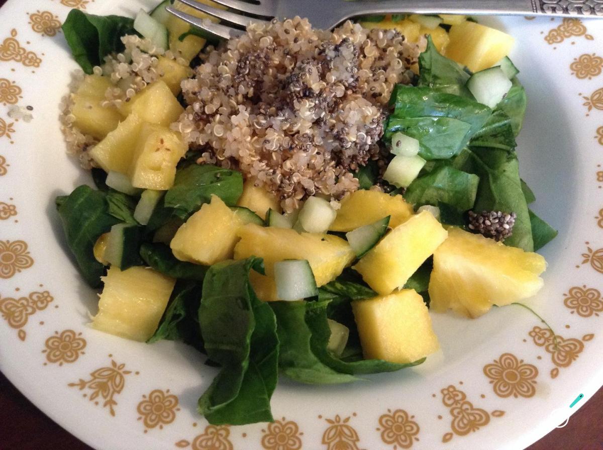 Receita de Salada de quinoa e chia