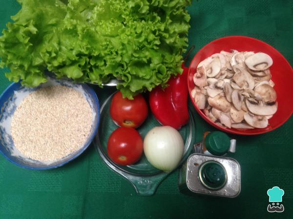 Receita de Salada de quinoa (sem glúten) - Passo 1