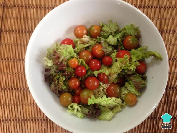 Receita de Salada de frango agridoce - Passo 5