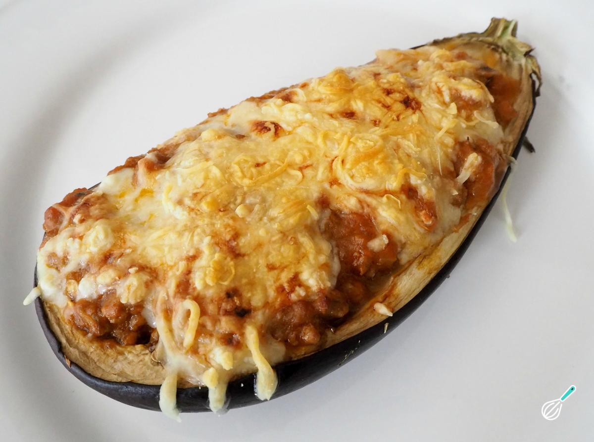 Receita de Berinjela com carne moída no forno