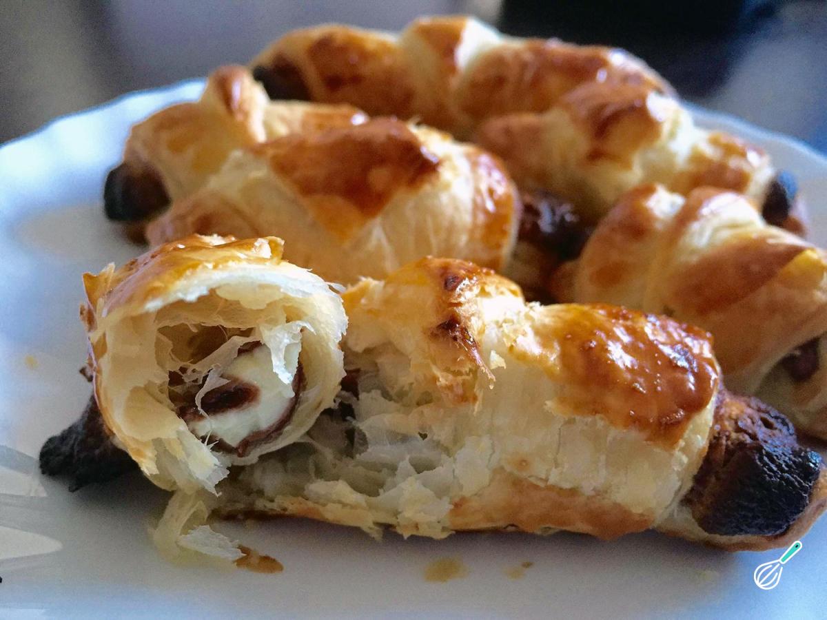 Receita de Croissant de Kinder Chocolate