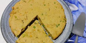 Receita de Torta de legumes fit com farinha de aveia
