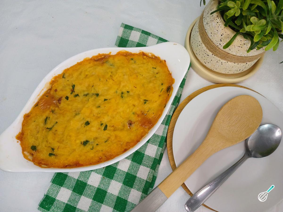 Receita de Escondidinho de mandioca com carne moída