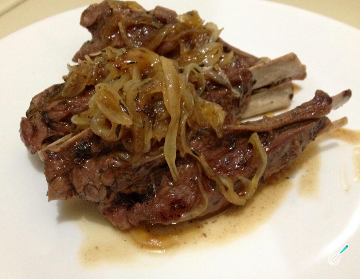 Receita de Costeletas de cordeiro com mel