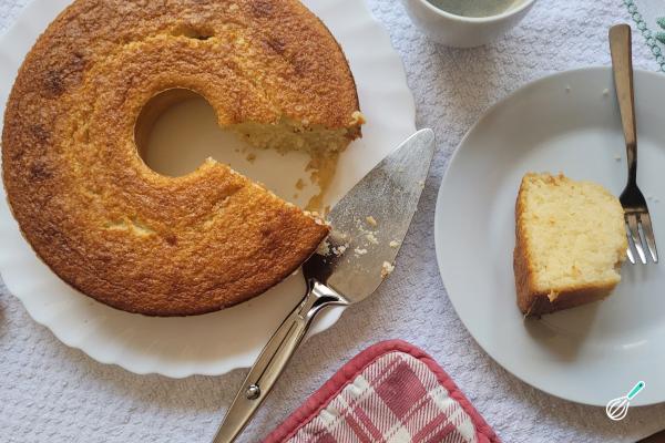 Receita de Bolo de arroz simples