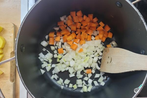 Receita de Creme de lentilha - Passo 3